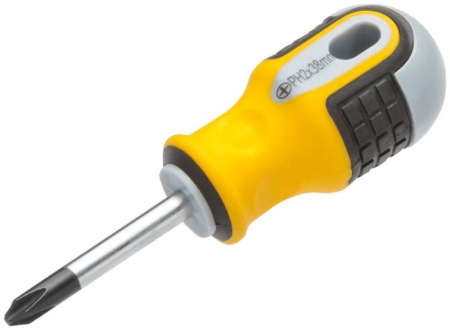 Отвертка ''Старт'', CrV сталь, прорезиненная ручка 6х38 мм РН2 | код 55176 | FIT фото 2