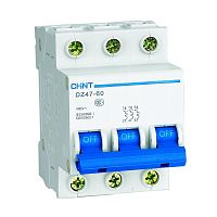 Автоматический выключатель DZ47-60 3P 1A 4.5kA х-ка C (CHINT) | код 187986 | CHINT