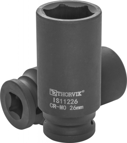 IS11226 Головка торцевая ударная глубокая 1/2DR, 26 мм | код IS11226 | Thorvik