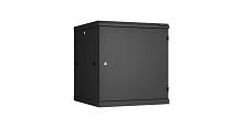 Настенный разборный шкаф TLK 19, 12U, металлическая дверь, Ш600хВ636хГ600мм, 2 пары монтажных направляющих, черный | код TWC-126060-R-M-BK | TLK