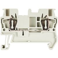 Проходная клемма, тип фиксации провода: пружинный, номинальное сечение: 1,5 мм кв., 17,5A, 500V, ширина: 4 мм, цвет: серый, тип монтажа: DIN 35 | код 56.702.0053.0 | Wieland