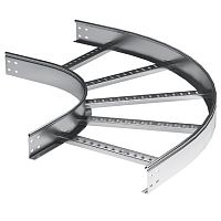 Угол горизонтальный 90 80x400 R600 в комплекте с крепежными элементами и соединительными пластинами, необходимыми для монтажа, цинк- | код LC8640KZL | DKC