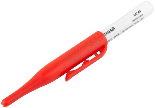 Маркер строительный перманентный, тонкий, удлиненное перо, красный | код 4344 | FIT фото 3 Маркер строительный перманентный, тонкий, удлиненное перо, красный | код 4344 | FIT фото 3