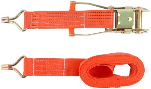 Ремень для крепления груза, храповый механизм 196 мм, лента 50 мм x 6 м, 2000 / 4000 кг | код 64920 | FIT фото 2