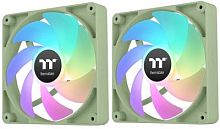 Вентилятор для корпуса Thermaltake CT120 Sync Matcha ARGB 120х120x25 зеленый 4-pin 25.8дБ (упак.:2шт) (CL-F202-PL12MG-A) Ret | код 2029194 | THERMALTAKE