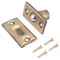 Фиксатор дверной шариковый, СТАНДАРТ 588 AB старая бронза | код 12589 | ПТК Компания