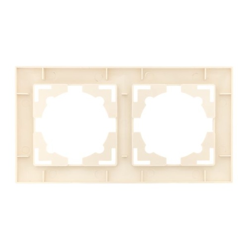 Валенсия рамка 2-местная кремовая | код EWM-G-302-20 | EKF фото 4