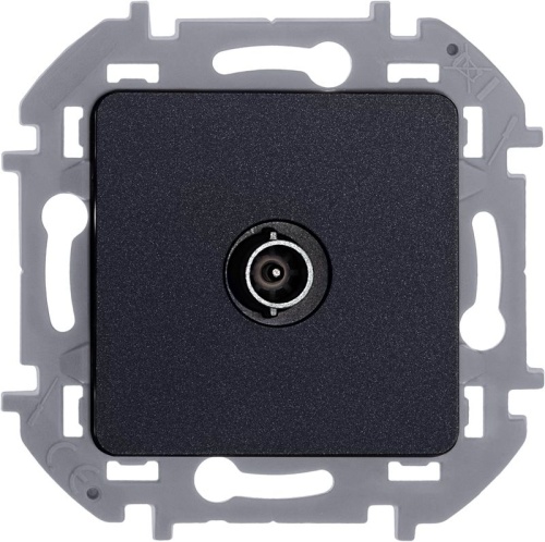 Розетка TV проходная 14 дБ 5 862 мГц INSPIRIA антрацит | код 673863 | Legrand фото 5