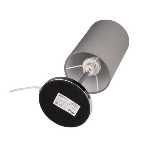 Светильник настольный JH3-01-gy E14 IP20 110х110х310мм метал.; ткань; PVC-пластик сер. JazzWay 5062368 фото 4 Светильник настольный JH3-01-gy E14 IP20 110х110х310мм метал.; ткань; PVC-пластик сер. JazzWay 5062368 фото 4