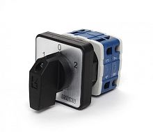 PSA010KD234S Переключатель полюсов реверс. двухфазный (1-0-2) 10А | код PSA010KD234S | EMAS