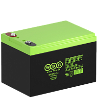 WBR GPC12-14 Карбоновая аккумуляторная батарея для ИБП, напряжение: 12В, ёмкость: 14Ач, клеммы типа: Под внутренний болт М5, Размеры ДШВ: 151x99x100мм, вес: 4кг. Срок службы: 15 лет. | код WBR GPC12-14 | WBR