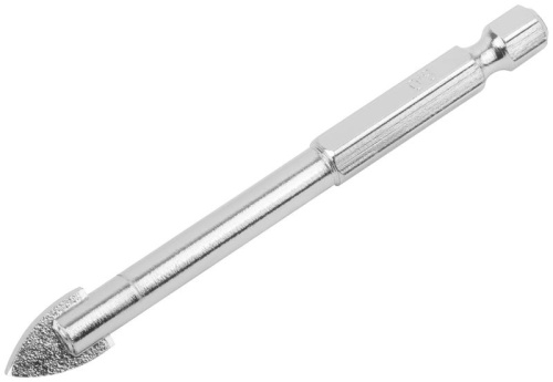 Сверло по кафелю шестигранный U-хвостовик под биту 8мм FIT 36018 фото 2