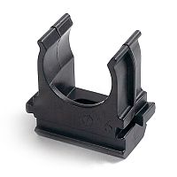 Крепёж-клипса для труб черная д20 (100шт/1500шт уп/кор) Строитель | код PR13.0395| ПРОМРУКАВ