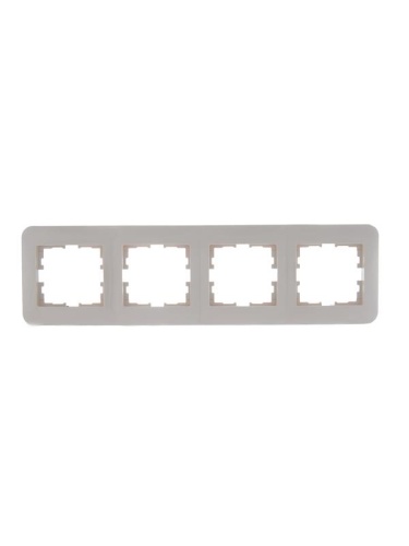 Рамка 4-м KARINA LIFE горизонт. крем. LEZARD 708-0300-149