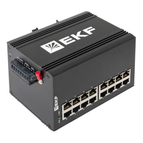 Коммутатор промышленный управляемый уровня L2 ML2-16GT, 16 портов 10/100/1000Base-T(X) RJ45, монтаж на динрейку TSX EKF | код TSX-ML2-16GT | EKF фото 11
