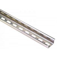 Монтажная рейка 35x27x15 мм, согласно DIN EN 60 715, перфорированная, длина 1 м, оцинкованная и хромированная сталь. | код 98.375.1000.0 | Wieland