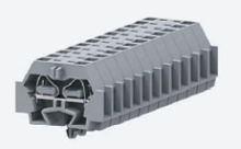 242157 Клемма TB проходная 1-1 с бок. подключ. с защелк. ножками, 07 конт., сеч.2.5мм2, сер, шт | код 242157 | SUPU