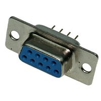 Разъём D-SUB RUICHI DPS-9F/DBB-9F, 9 контактов | код 54950 | Ruichi