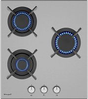 Газовая варочная поверхность Weissgauff HGG 430 XRV нержавеющая сталь | код 2045626 | WEISSGAUFF
