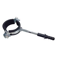 Хомут с резиновым уплотнением 2 1/2* (73-80 мм), в комплекте со шпилькой | код. RH.10 | VALTEC