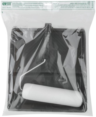 Набор для покраски потолка (ванночка 350х330мм+валик поролон 250мм) FIT 03005 фото 3