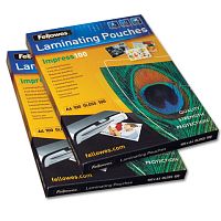 Пленки-заготовки для ламинирования А4, КОМПЛЕКТ 100 шт., 100 мкм, FELLOWES, FS-53511 | код 530104 | FELLOWES