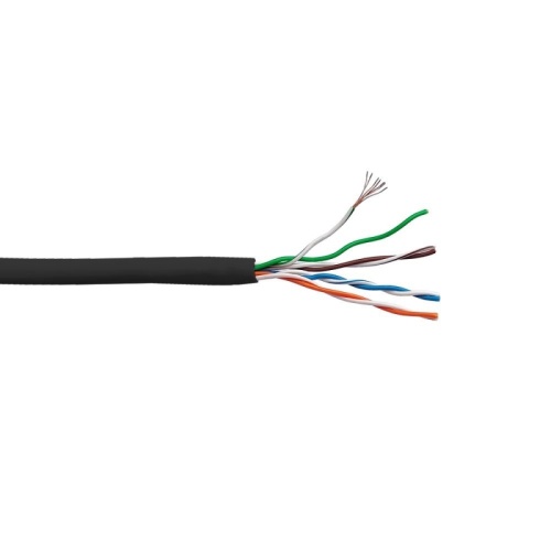 Кабель LANMASTER патч-кордовый UTP, 4x2, кат 5E, 350Mhz, LSZH, черный, 305 м | код LAN-5EUTP-PT-LSZH-BK | LANMASTER