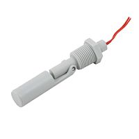 Поплавковый датчик уровня жидкости, горизонтальное исполнение, -20 +120 С, соединение- резьба 1/2NPT PVDF, кабель 500 мм, поплавок - PVDF | код IL-BA-H-F1/2NPT-F | INNOLEVEL