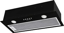 Вытяжка встраиваемая Weissgauff ALPHA 60 PB BL черный управление: кнопочное (1 мотор) | код 1628079 | WEISSGAUFF