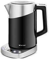 Чайник электрический Kitfort КТ-660-2 1.7л. 2200Вт черный корпус: металл/пластик | код 1146186 | KITFORT