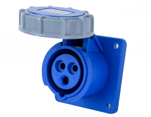 Розетка для скрытой проводки 2Р+РЕ 32А 220В IP67 РЩ-103 | код 26267DEK | DEKraft