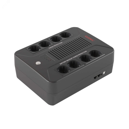 Линейно-интерактивный ИБП ДКС серии Info PDU, 800 ВА/480 Вт,1/1,8xSchuko, 1x8Aч | код INFOPDU800PL | DKC