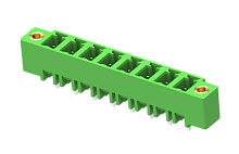 MC-PD5.08V02-F Разъём штекерный MC,прям. конт.,шаг 5.08мм,2 конт., фланц.,зел., шт | код MC-PD5.08V02-F | SUPU