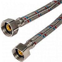 Подводка гибкая для воды 1/2' ВН 120см латунь (1433) | код 01433 | AQUALINK