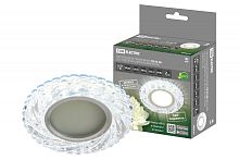 Светильник встраиваемый СВ 03-08 MR16 50Вт G5.3 LED подсветка 3 Вт зеркальный/хром TDM | код SQ0359-0136 | TDM