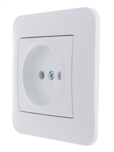 KARINA Розетка б/з керамика белая (10шт/120шт) | код 707-0288-121 | Lezard