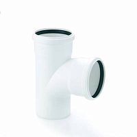 Тройник 87 град 110х110 гидравлически оптимизированный радиус изгиба | код 11230051001 | Rehau