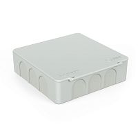 Коробка распределительная 60-0302 для прямого монтажа двухкомпонентная безгалогенная (HF) 100х100х30 (48 шт/уп) Промрукав | код 60-0302 | ПРОМРУКАВ