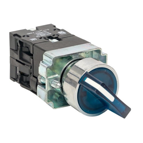 Переключатель BD33 3P c синей подстветкой 24В NO PROxima | код xb2-bk33-b-24 | EKF Переключатель BD33 3P c синей подстветкой 24В NO PROxima | код xb2-bk33-b-24 | EKF