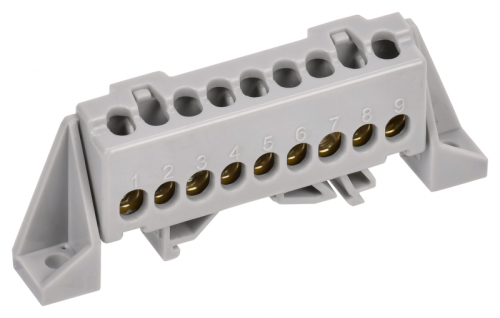 TEKFOR Шина L фаза в комбинированном DIN-изоляторе Стойка 6х9-11-Ср IEK | код TF-NN10-07-DP-K03 | IEK