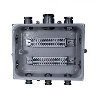Коробка клеммная КЗНС-16 У2, 16 зажимов, IP54 (пластиковые вводы PG) (ЭТ) | код ET013203 | Электротехник