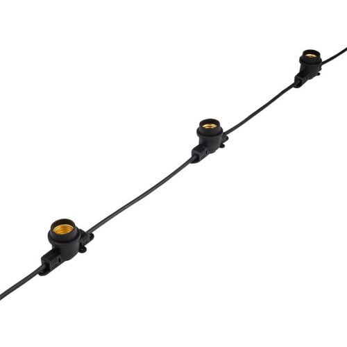 Гирлянда E27 без ламп PBL-S40/ L24+1.5 Black E27 (универс.крепл) IP65 Jazzway | код 5058255 | JazzWay