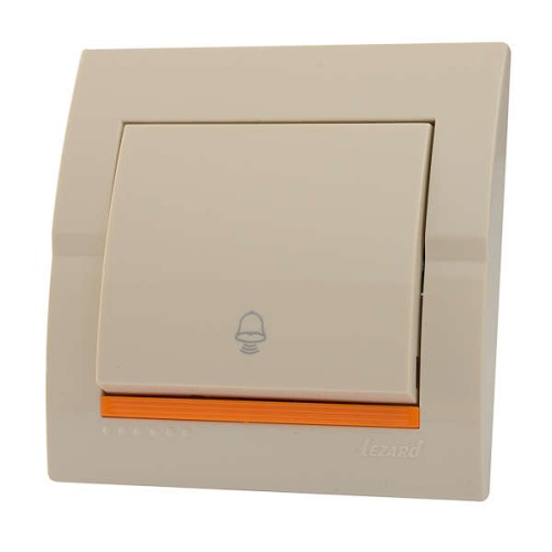 DERIY Кнопка звонка крем | код 702-0303-103 | LEZARD DERIY Кнопка звонка крем | код 702-0303-103 | LEZARD