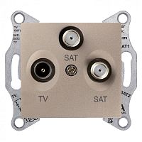 SEDNA TV/SAT/SAT РОЗЕТКА оконечная, 1dB, ТИТАН | код SDN3502168 | Systeme Electric