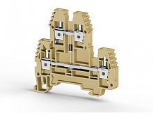 317 220, Клеммник 2-х ярусный, 2,5 мм.кв., с диодом, (бежевый), PIK2,5ND-B | код 0.0.0.3.17220 | KLEMSAN