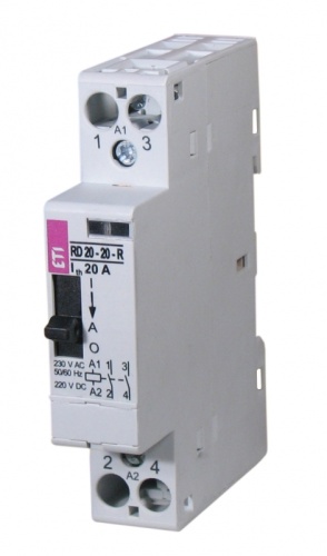 Контактор RD-R 20-02 24V AC/DC (ручн.управл.) | код 002464051 | ETI Контактор RD-R 20-02 24V AC/DC (ручн.управл.) | код 002464051 | ETI