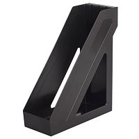 Лоток вертикальный для бумаг BRAUBERG Basic, 265х100х285 мм, черный, 237009 | код 237009 | BRAUBERG