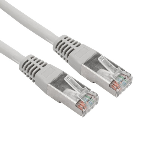 REXANT Патч-корд F/UTP, категория 5e, RJ45-RJ45, экранированный, 24AWG, LSZH, серый, 2 м | код 18-8005-1 | REXANT