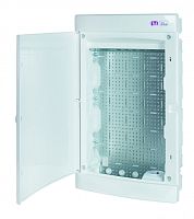 Щит пласт. внутр. исп. ECM36PO MEDIA (4xRJ, розетка 230V, белая дверца) | код 001101307 | ETI