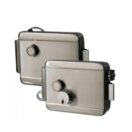 Замок накладной, НЗ, универсальный DIN, цилинр снаружи и изнутри (ST-RL073DI-NK) | код smkd0163 | Smartec